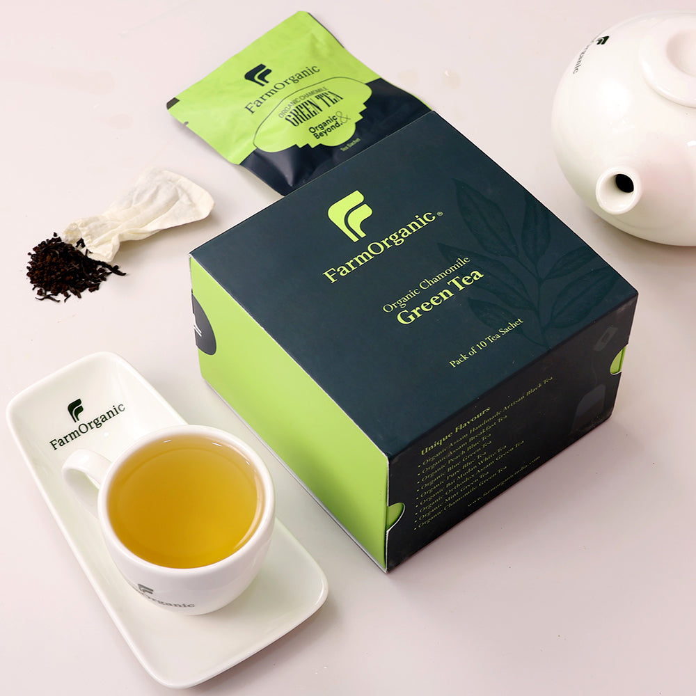 Organic Chamomile Green Tea Pack Of 10