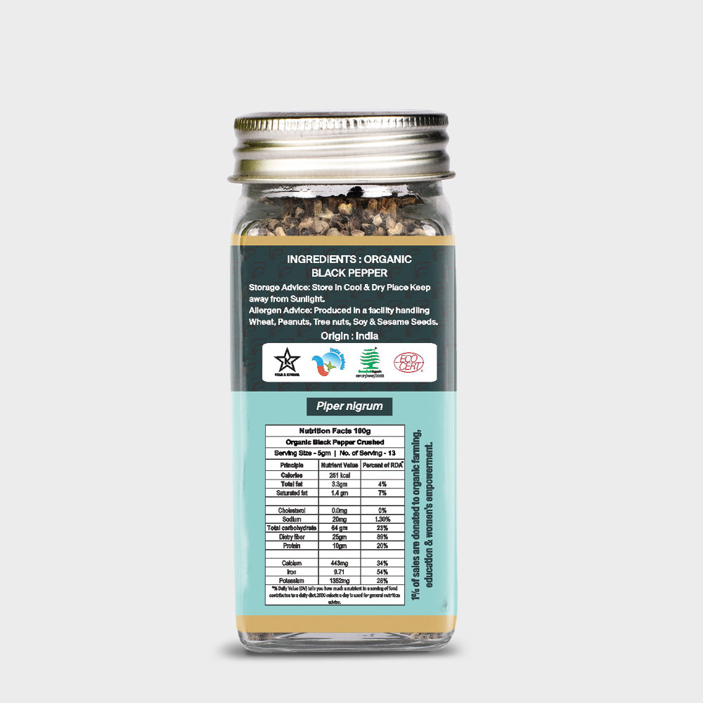 Organic Black Pepper Crushed