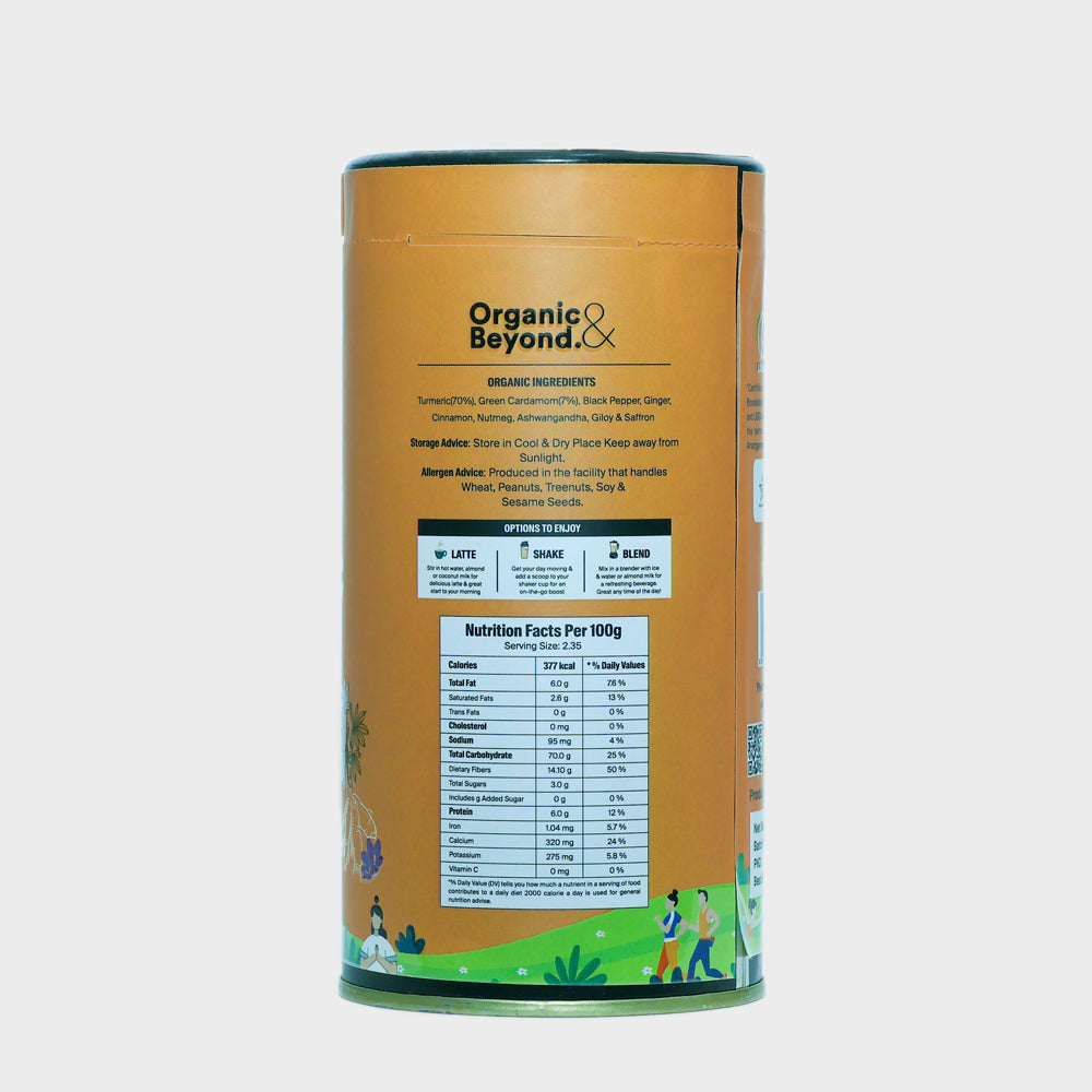 Organic Turmeric saffron Latte 100g