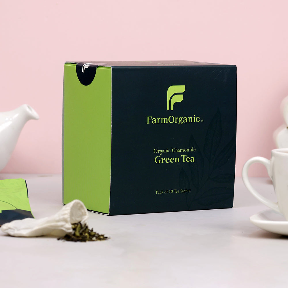 Organic Chamomile Green Tea Pack Of 10