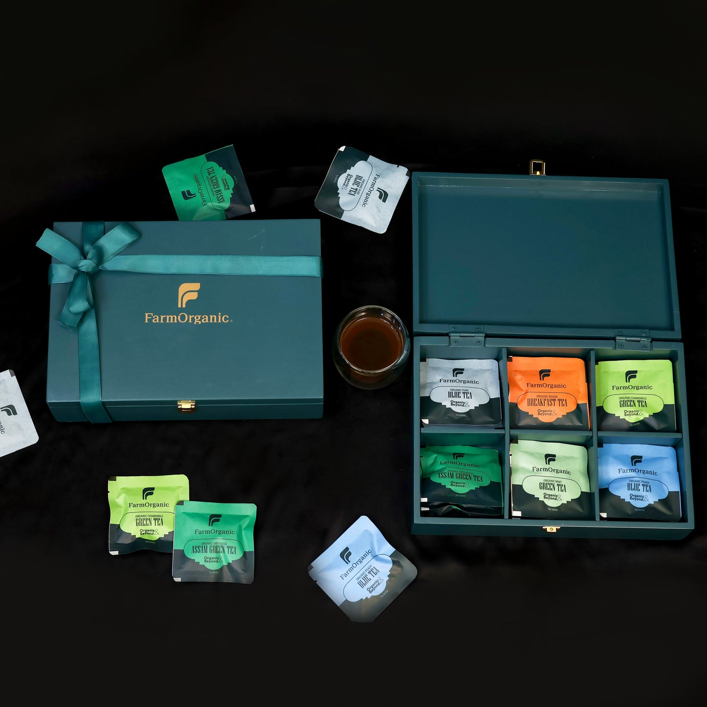 The Royal Infusions -Exclusive Tea Gifting Combo - 6x6 Box | Assam, Blue & Chamomile Teas