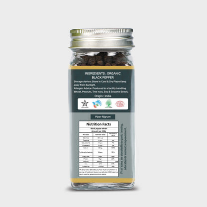 Organic Black Pepper Whole