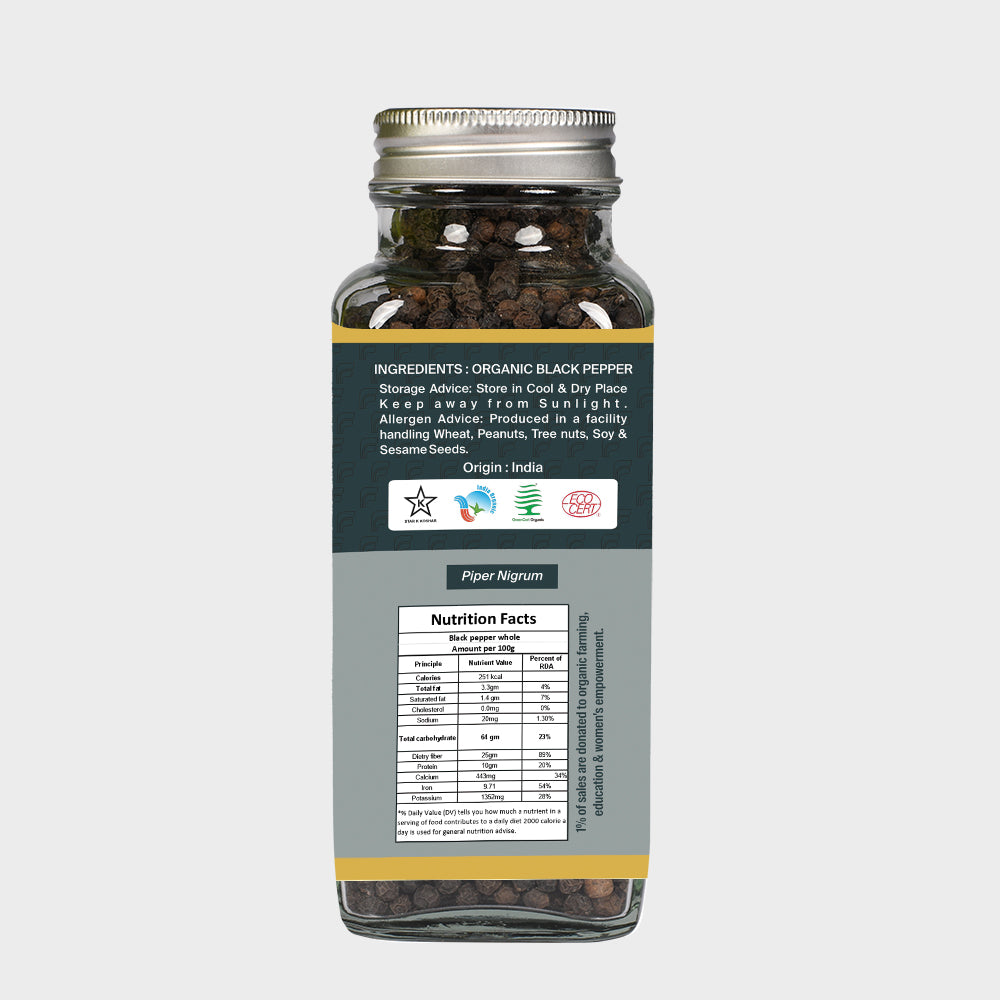 Organic Black Pepper Whole