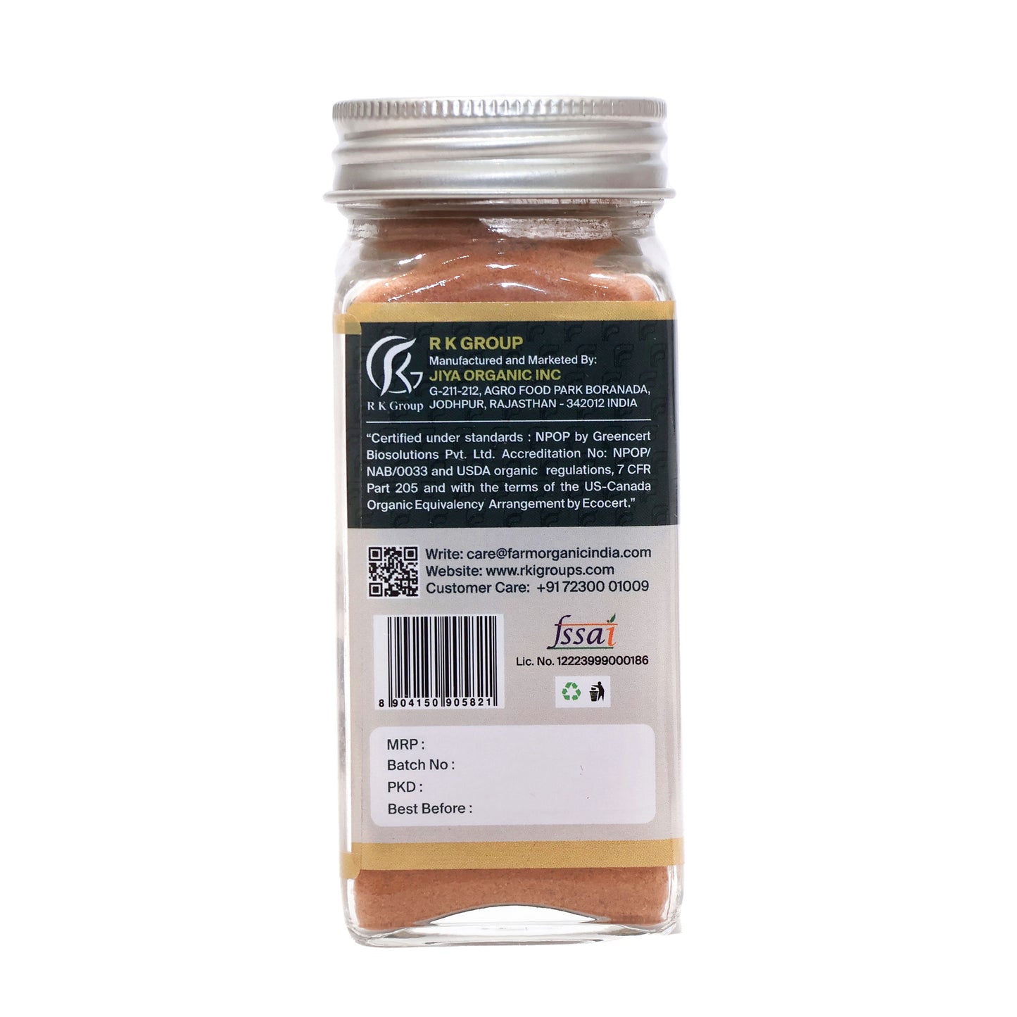 Organic Cinnamon Cassia Powder