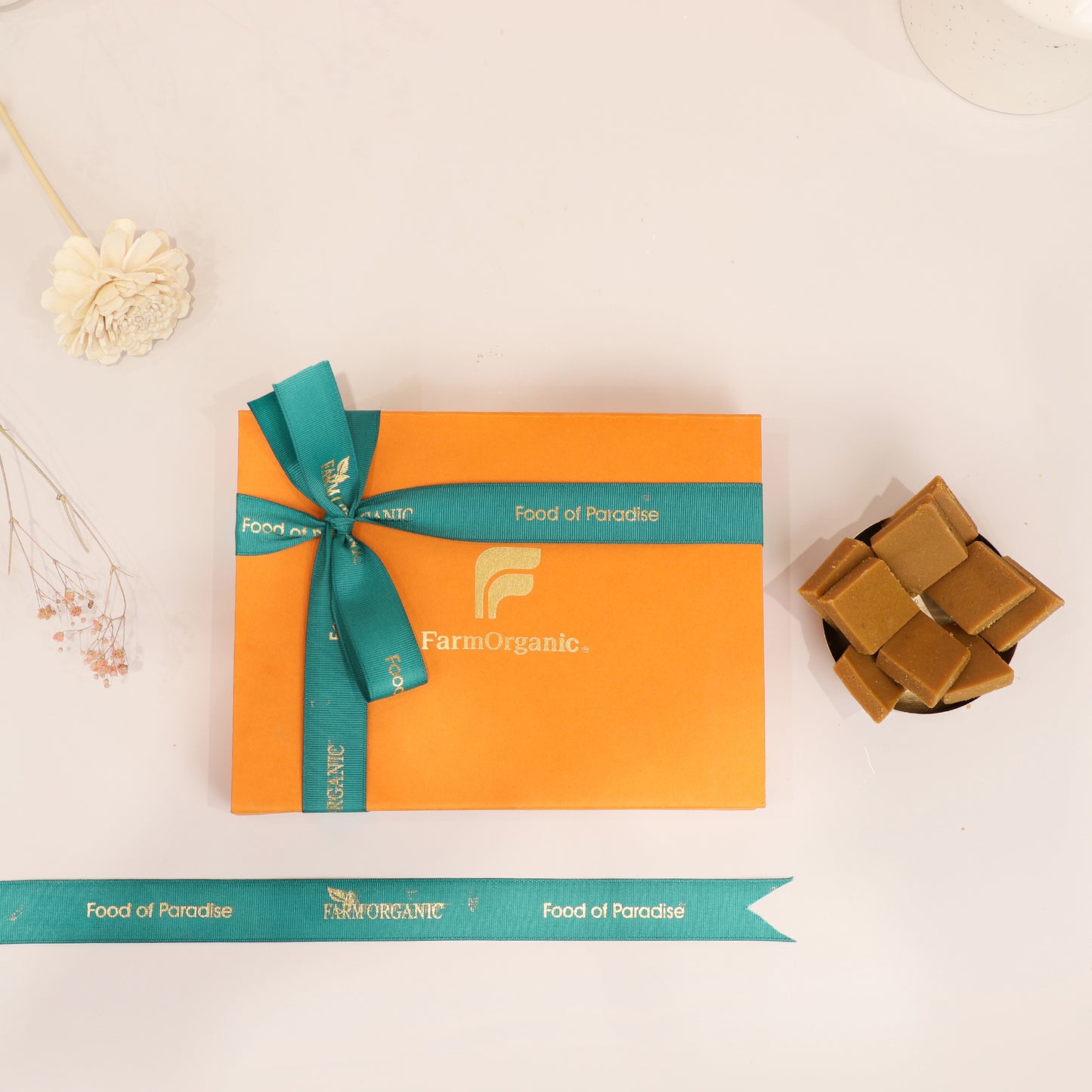 The Golden Luxirous Bite - Organic Kaju katli with jaggery