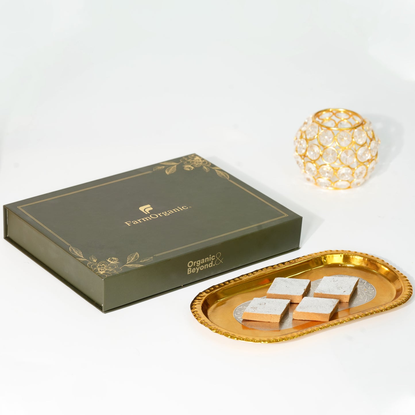 The Golden Luxirous Bite - Organic Kaju katli with jaggery - 250g