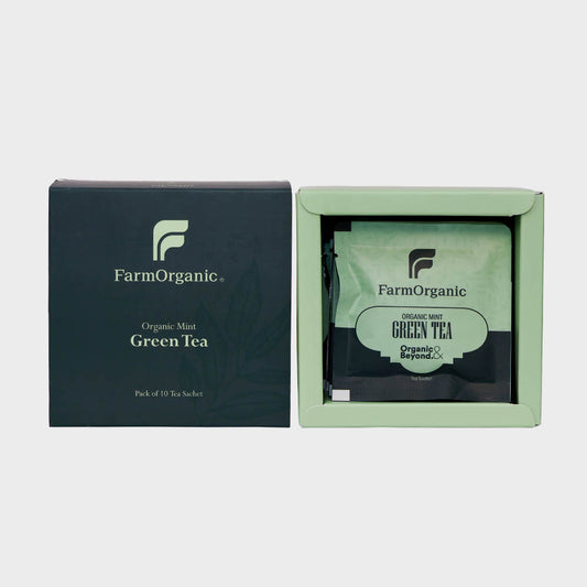 Organic Mint Green Tea Pack Of 10