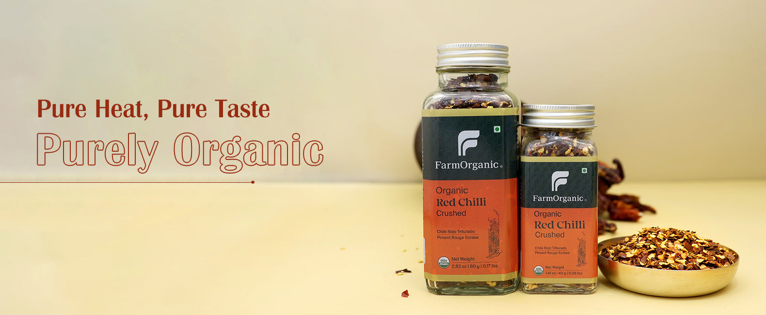 Organic Red Chilli Crushed Banner