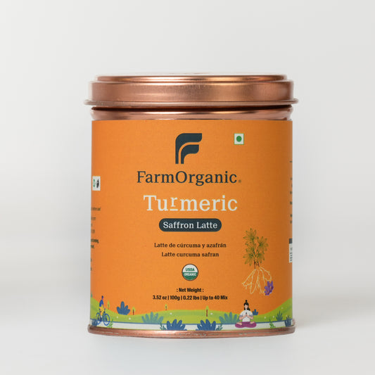 Organic Turmeric saffron Latte 100g