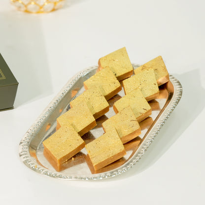 The Golden Luxirous Bite - Organic Kaju katli with jaggery - 250g