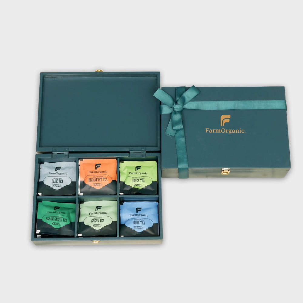 Exclusive Tea Gifting Combo - 6x6 Box | Assam, Blue & Chamomile Teas